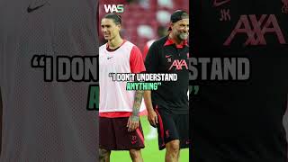 Darwin Nunez on Klopp giving instructions and adjusting to the team #shorts #soccer #football