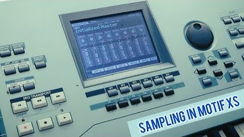 How To Sample In Motif xs