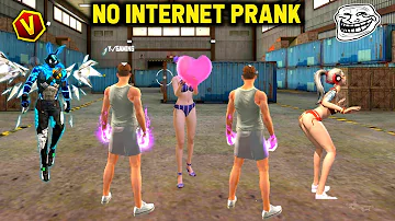 No Internet Prank 🚫 लेकिन मेरे Guild की लड़की Ne ये क्या Kar दिया 😭 Garena Free Fire 🔥 Y GAMING