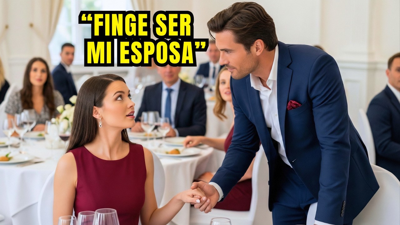 Se sentó sola en la boda — hasta que un Multimillonario le susurró: “Finge ser mi esposa”