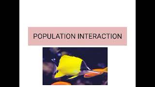 Population interactions -  Predation