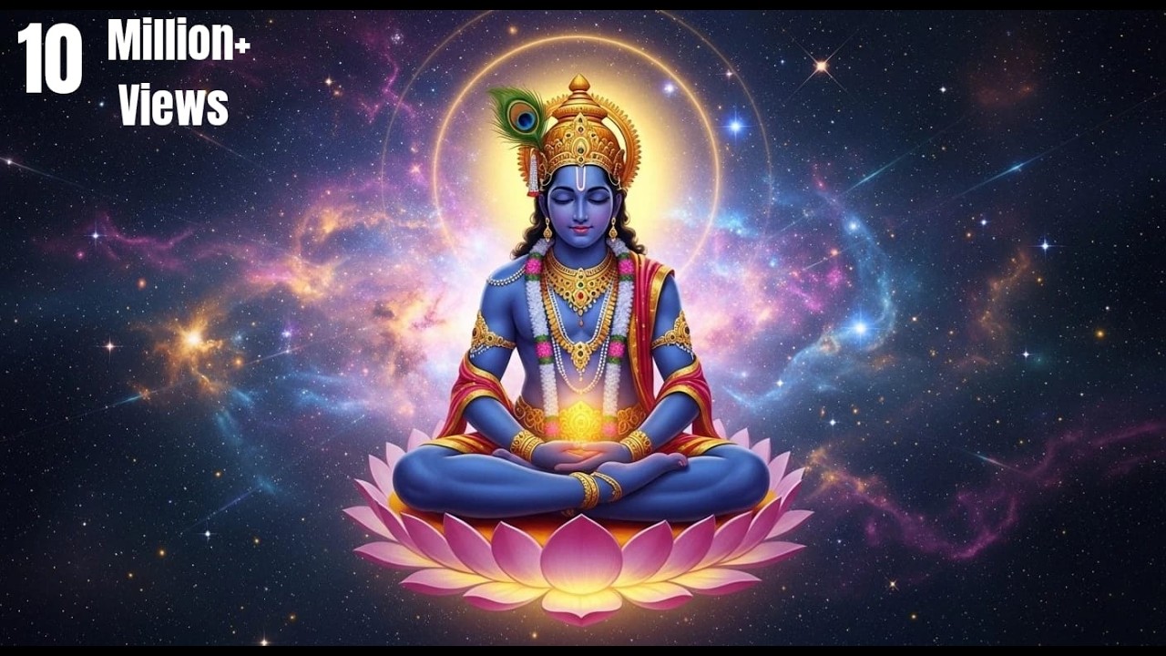 Krishnaya Vasudevaya Mantra 108 Times | Deep Male Voice |  Peaceful Meditation Music