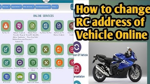 How to change address in RC online? वाहन आरसी में पता बदलें