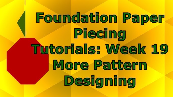 How to do Foundation Paper Piecing - Quilting 