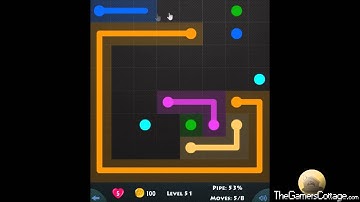 Flow Game Level - 351 [8x8] Mania Connect the Dots