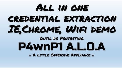 P4wnP1 Payload Extract credentials IE, Chrome and WIFI