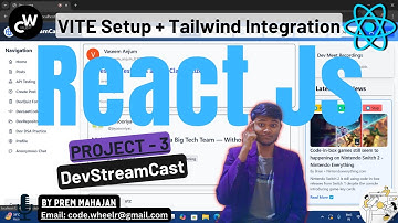 🔧 React + Vite + Tailwind CSS Setup from Scratch | Project Setup 2025 | Beginner | DevStreamCast