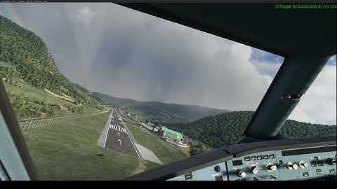 The proper way to land the A320 in PARO Airport (VQPR) in Bhutan (Landing Challenge in MSFS2020)