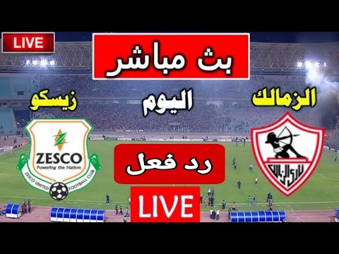 بث مباشر مباراة الزمالك ضد زيسكو اليوم في كأس الكونفدرالية الإفريقية رد فعل مباشر