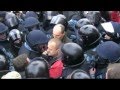 22.11.2011. "Беркут" не дал установить палатку на Майдане