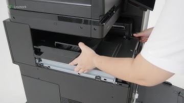 CS963/CX833/CX961/CX962/CX963—Installing the paper transport