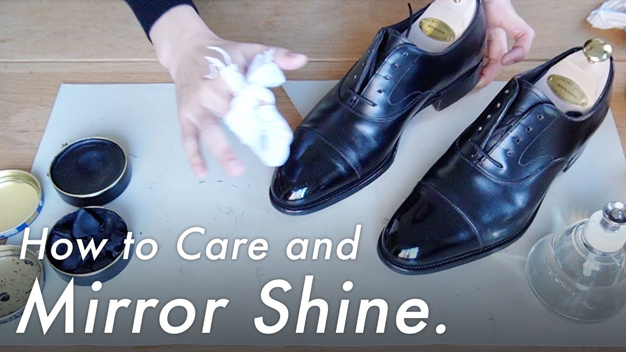 革靴のお手入れと鏡面磨きの方法 / How to Care and Mirror Shine Shoes.