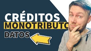 ⭕️CREDITOS para MONOTRIBUTISTAS - ATENCIÓN✅