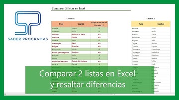🔴 Cómo COMPARAR 2 LISTAS en Excel y Resaltar DIFERENCIAS