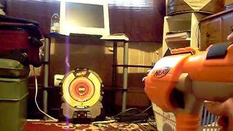 Nerf Dart Tag Hyperfire test fire
