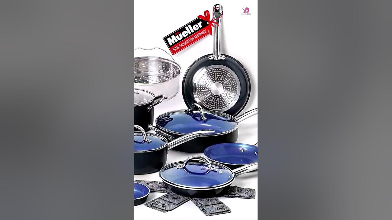 The Mueller UltraClad 14-piece Nonstick induction cookware set 
