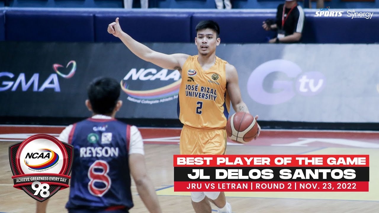 NCAA Season 98 Best Player JL Delos Santos (JRU vs Letran) Men's