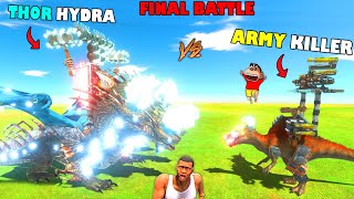 FINAL BATTLE 🔥THOR HYDRA vs ARMY KILLER (UNDEFEATED SERIES) in Animal Revolt Battle Simulator