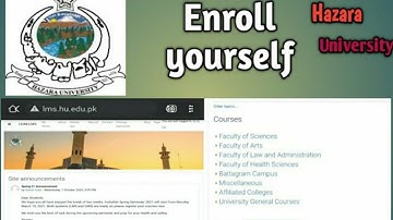 how to enroll yourself on lms #enroll #yourselfHU