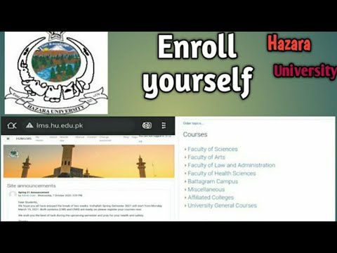 how to enroll yourself on lms #enroll #yourselfHU