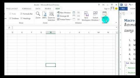 #13 Microsoft Excel  Macro Edit   Khmer Teaching