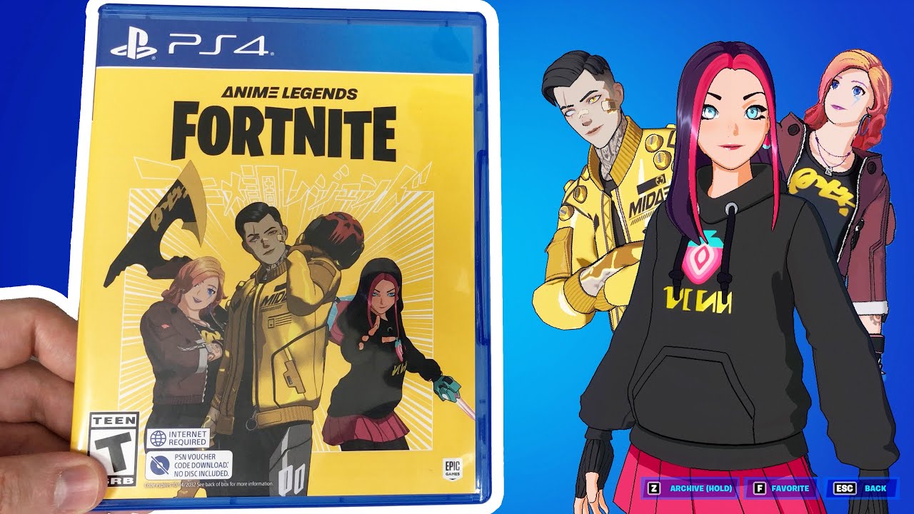  Fortnite - Anime Legends- PlayStation 4 : Video Games