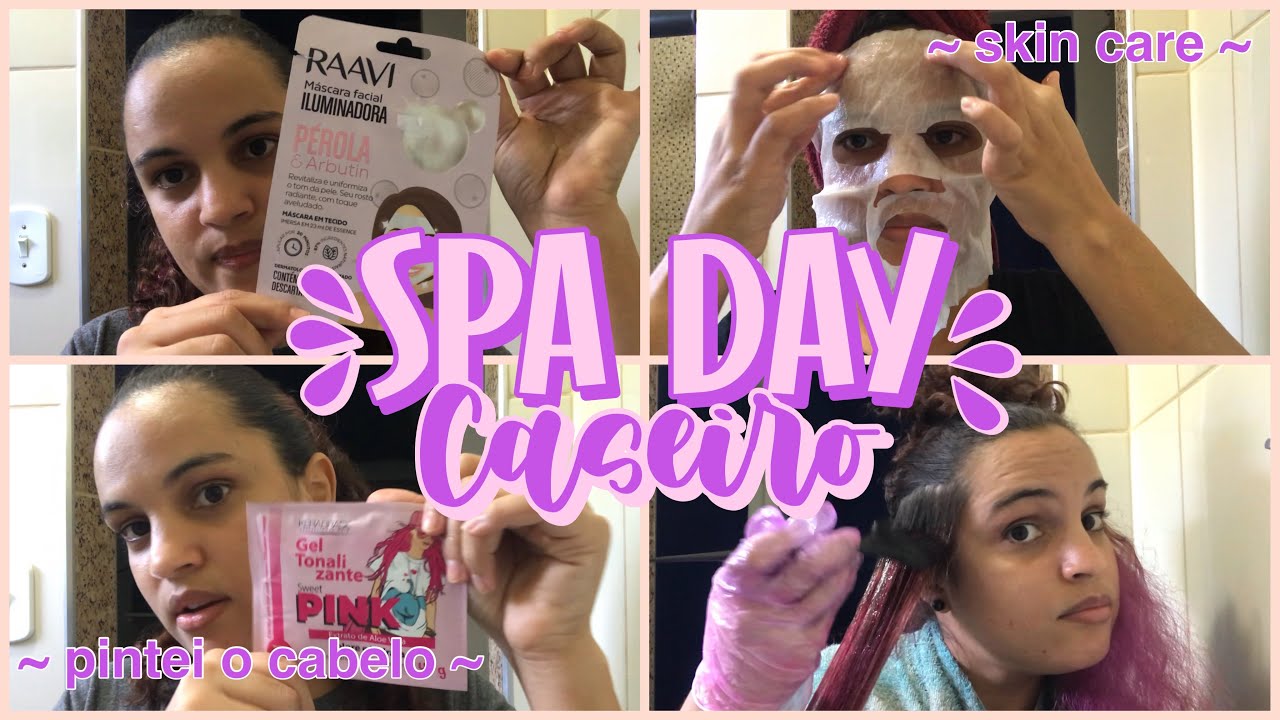 SPA DAY CASEIRO ~ skin care, cabelo, depilação e testando produtos novos 🦋✨