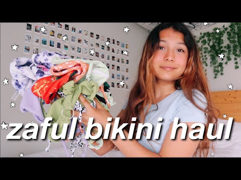 Zaful TRY- ON Bikini Haul 2021 - affordable & cute swimsuit review