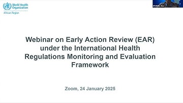 Early Action Review under the IHR Monitoring and Evaluation Framework (7-1-7)