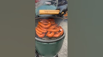 Smoked 100lb of kielbasa on the #biggreenegg made the famous Gronk Slider #polish #kielbasa #shorts