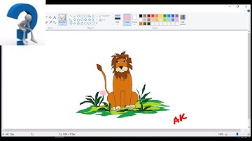 How TO Make Loin In Ms Paint, King Of Forest, drawing tutorial