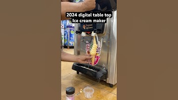 2024 digital softy ice cream maker | rainbow table top ice cream machine | softy ice cream maker