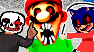 СОНИК.EXE, МАРИО.EXE - ШКОЛА БАЛДИ.EXE ! - Baldi's Basics Mario.Exe