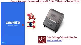 Zomato Restarant Partner Application with CoiNel 58mm DYNO  BluetoothThermal Printer screenshot 4