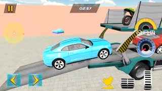 Car Transporter Game Challenges Mode: Cars & Bikes Multi Trailer Transporter - Android GamePlay 3D screenshot 5