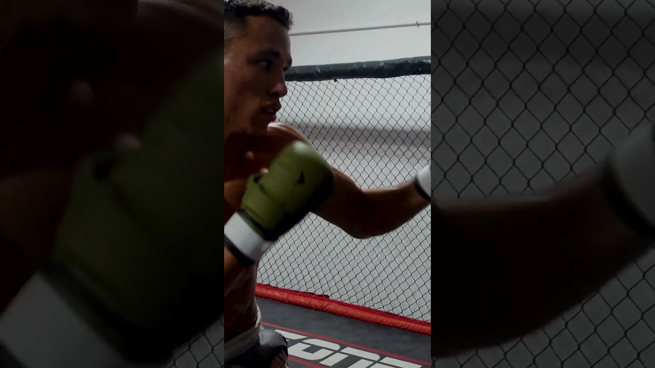 Timmy Twilight doing pad work with Coach Dewey Cooper / BKMMA UFC DWCS coming soon