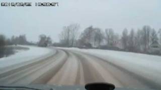 Truck Falls into Ditch