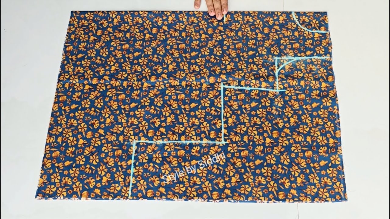 Very Easy Side pleated baby frock cutting and stitching | Baby Frock cutting and stitching