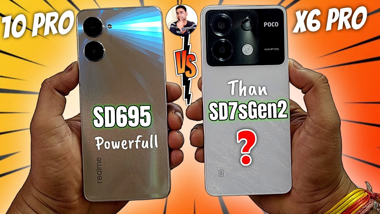 POCO X6 Vs Realme 10 Speed Test | SD 7s Gen 2 Vs SD 695 | Atul Tech ...