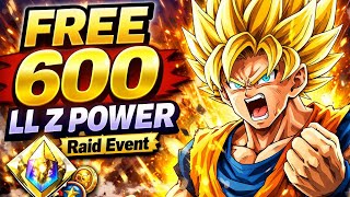 FASTEST Way to Get 600 LL Z Power FREE! π± | Dragon Ball Legends!