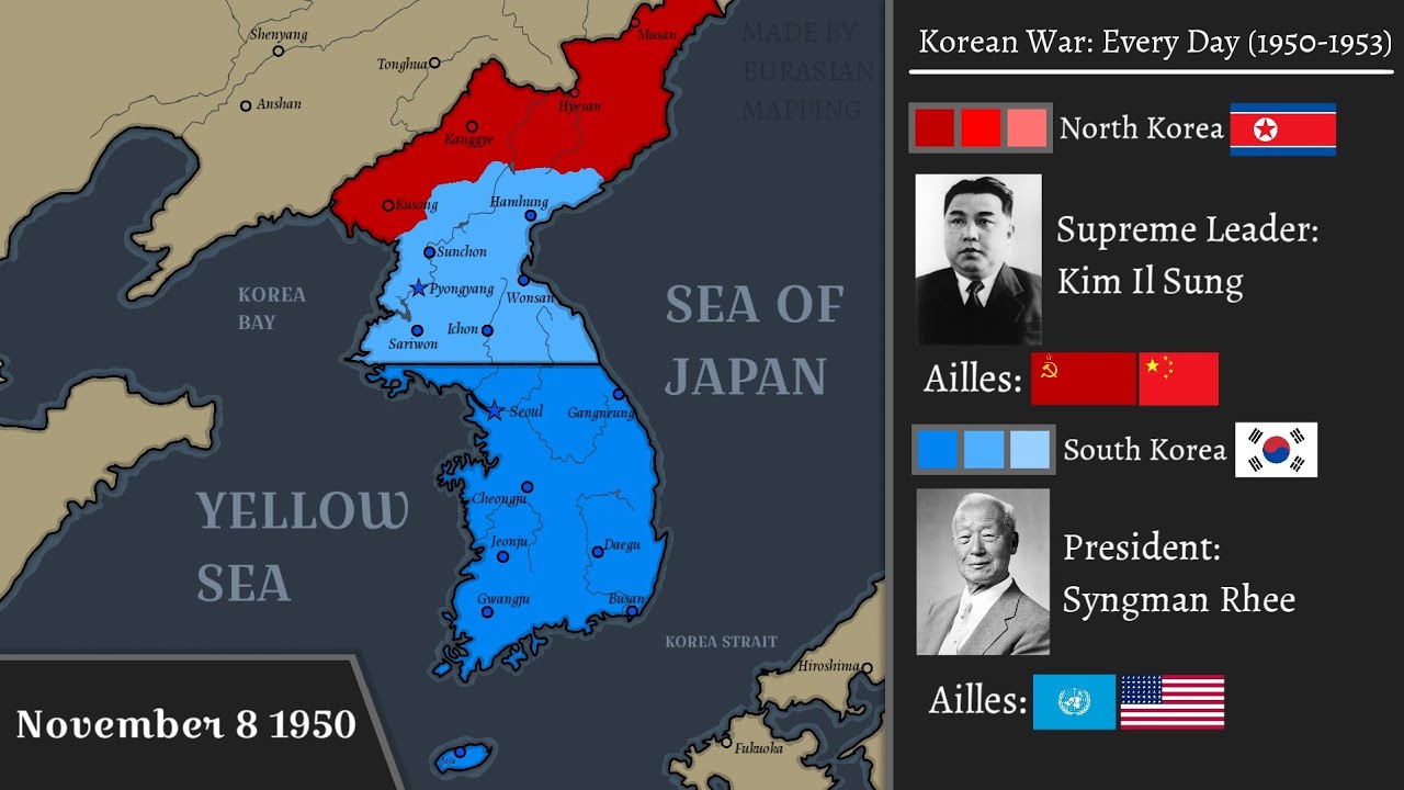 The Korean war (1950-1953): Every day - YouTube