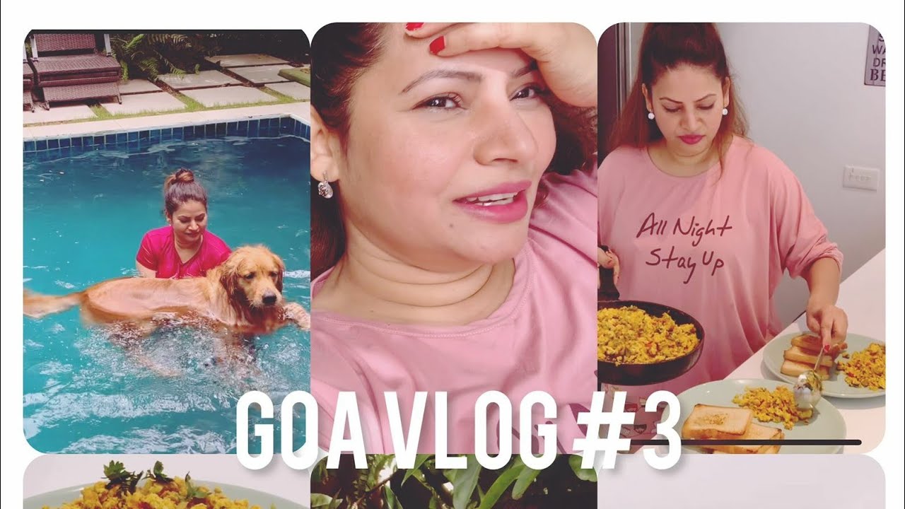Street style Egg Bhurji Recipe | Leo's Swimming class| Home tour of villa in Goa| Megha Dhade Vlogs