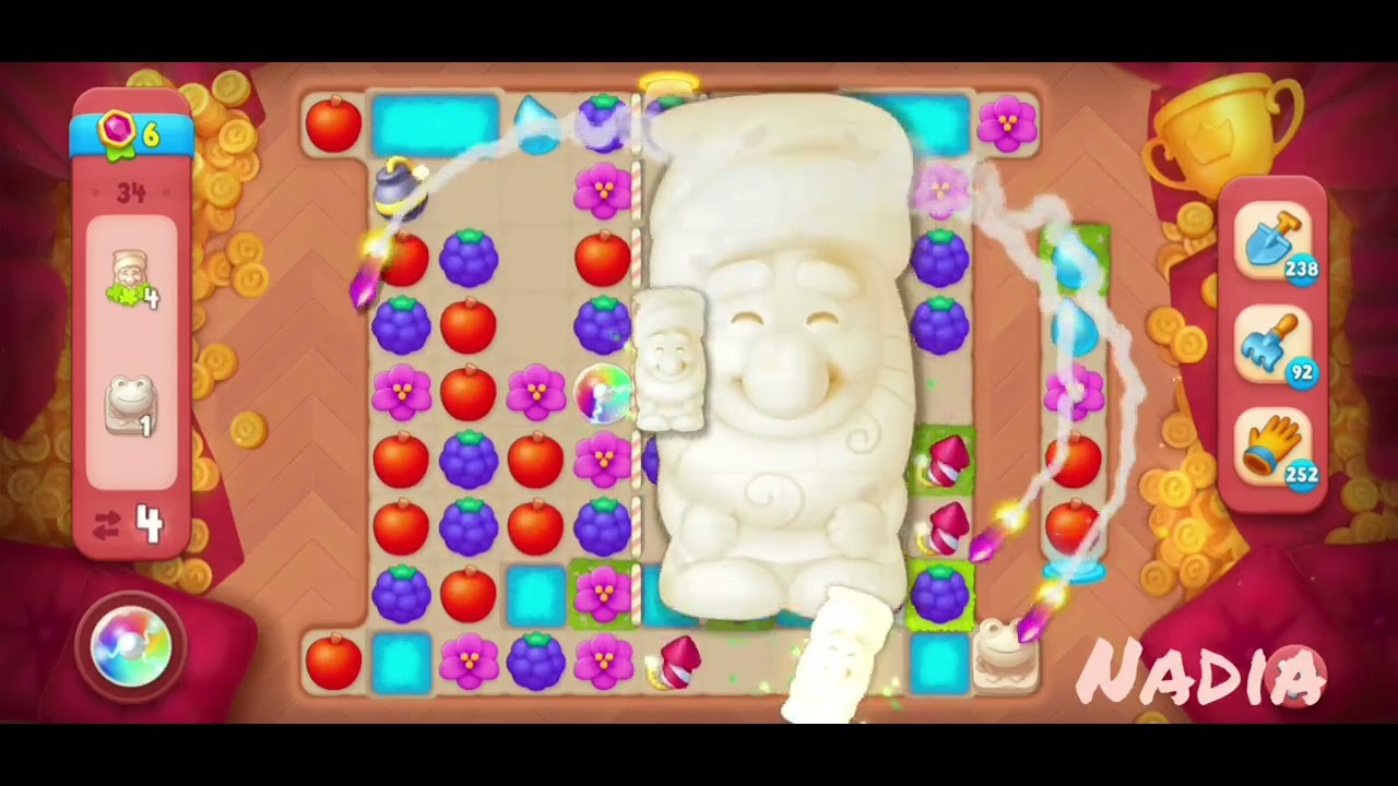 Gardenscapes 12226🥀. Golden Cups. Stage 3140 YouTube