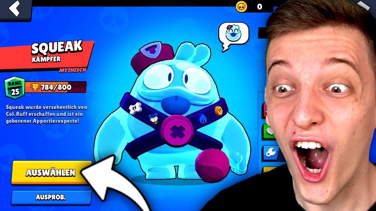 Ich Spiele Squeak Als Erstes Neuer Brawler Brawl Stars Deutsch Youtube - brawl stars ausmalbilder neuer brawler