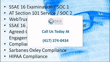 SSAE 16 - with DES CPA Advisors