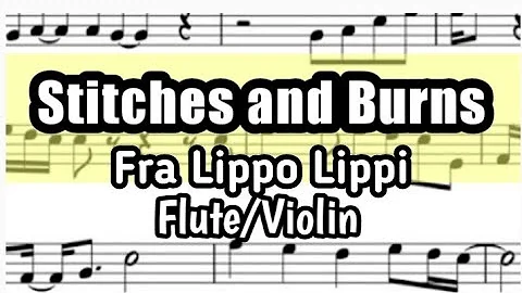 Stitches and Burns Flute Violin Sheet Music Backing Track Play Along Partitura