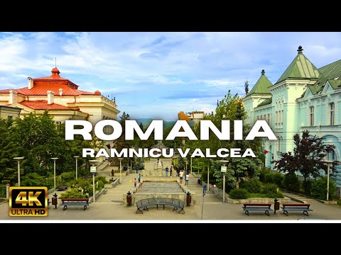 [4K] Walking Tour of Romania - RAMNICU VALCEA - Travel Romania 2023