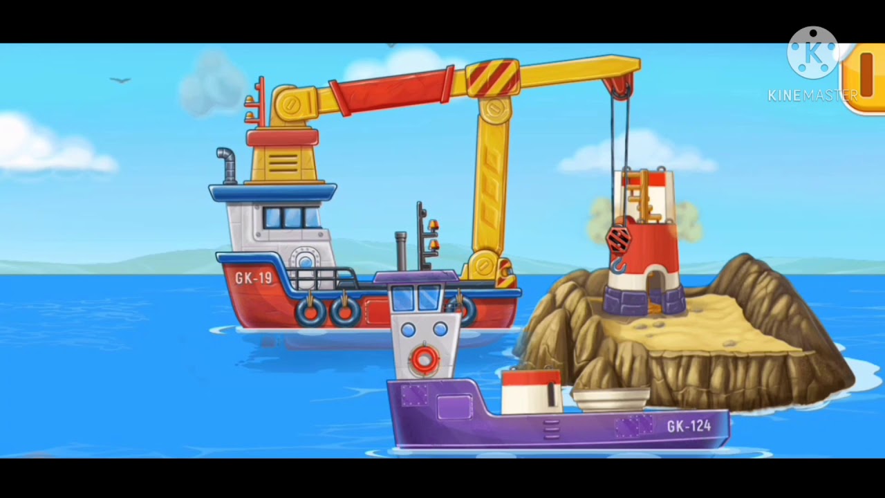 big ship making and driving