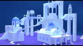 3D modelling Scene design based on Monument Valley game