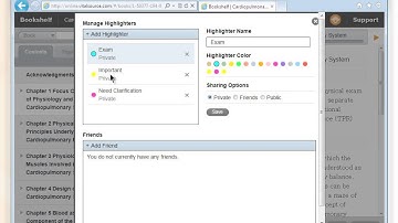 Bookshelf Online - Create a new highlighter